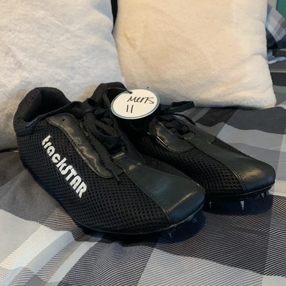 TrackSTAR Men’s Size 11 Cleats w/ Socks and Replacement Spikes - Picture 2 of 9